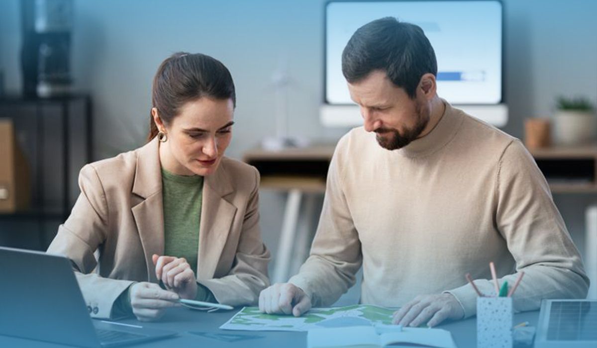 Graduates collaborating on tax and career planning